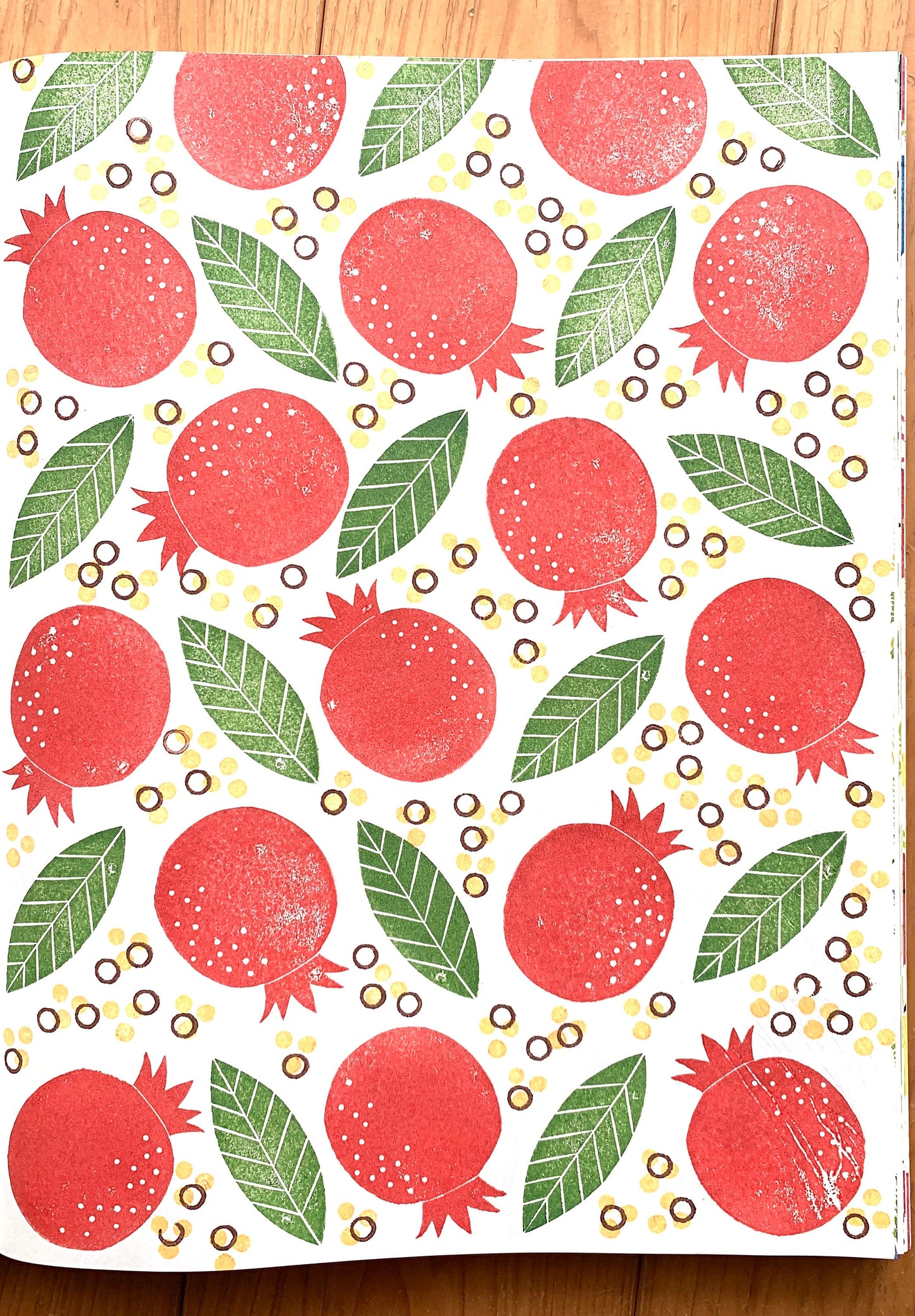 Blueberry Rubber Stamp Set | Hand Carved Stamps | Fruit Design