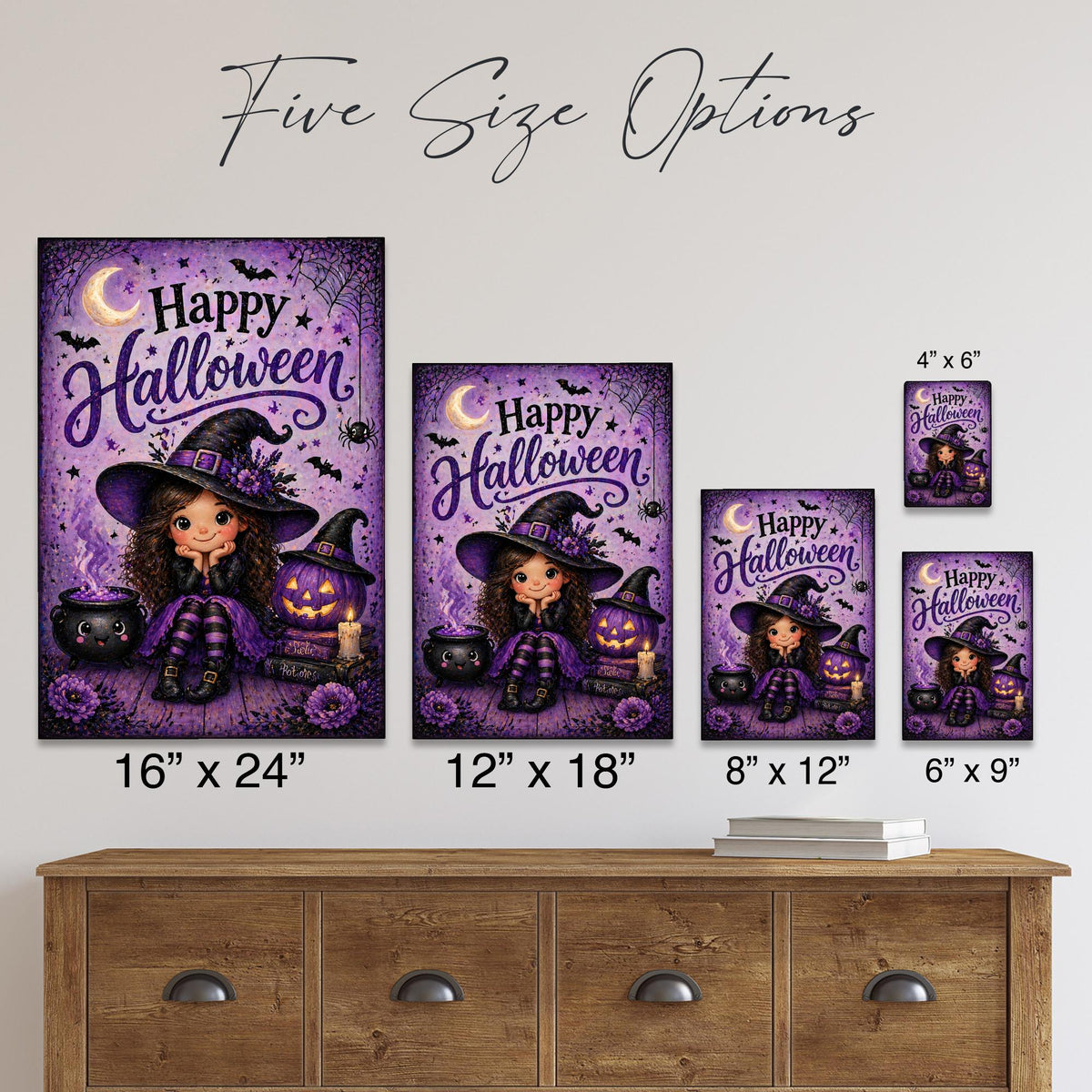 Happy Halloween Sign, Cute Witch Sign, Girl Witch Decor, Halloween Metal Sign, Cute Halloween Decor, Witch Wall Art, Halloween Porch Sign