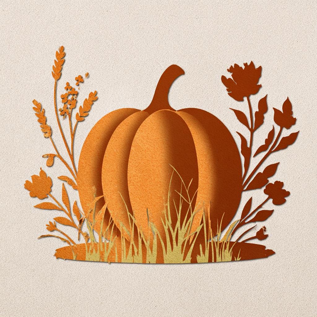 UV Printed Aluminum Pumpkin Metal Wall Art, Fall Harvest Decor