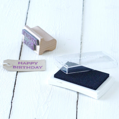 Black VersaCraft Ink Pad for Fabric, Wood, Paper & Card Stamping - Multipurpose Crafting Supply