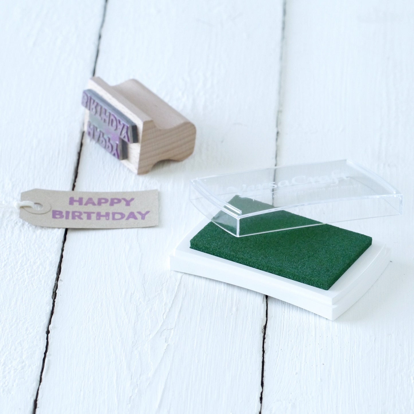 Forest Green VersaCraft Ink Pad for Fabric, Paper, Wood, and Card Stamping - Multipurpose Crafting