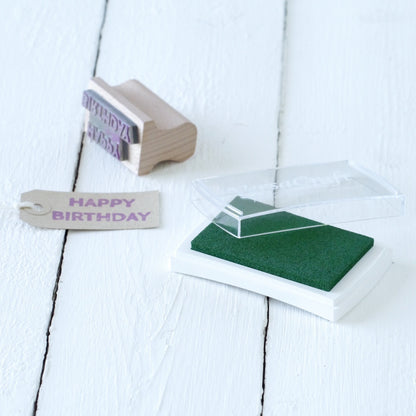 Forest Green VersaCraft Ink Pad for Fabric, Paper, Wood, and Card Stamping - Multipurpose Crafting