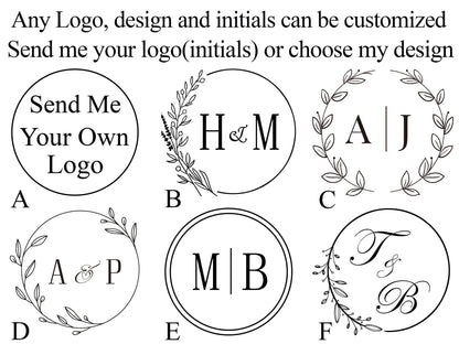 Custom wax seal stamp kit with gift box , Personalized initial wax seal stamp , Wedding wax seal kit , Wax seal stamp custom , Wax stamp kit