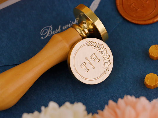 Personalized wax seal kit for wedding gift , Custom wax seal stamp kit for wedding , Wedding wax seal kit , Wax stamp custom for gift