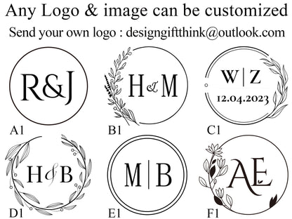Custom logo wax seal stamp kit for wedding , Personalized initial wax seal stamp kit , Wedding wax seal stamp custom , Wax stamp custom