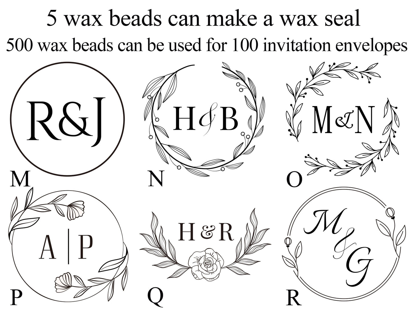 Personalized initial wax seal stamp kit , Logo wax seal stamp custom , Custom wedding wax seal stamp kit , Custom sealing wax stamp