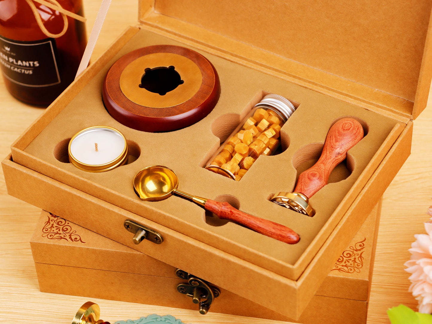 Custom wax seal stamp kit for wedding , Personalized wax stamp , Wedding wax seal kit , Custom logo wax seal stamp kit , Wax stamp custom