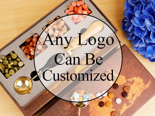 Custom logo wax seal stamp kit for wedding , Custom wax stamp kit , Wedding wax seal kit , Custom wax seal stamp kit for gift