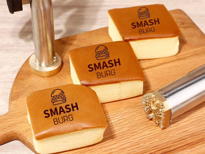 Personalized burger branding iron - Custom electric branding iron - Personalized branding iron for food - Cake logo - Bread Burger logo