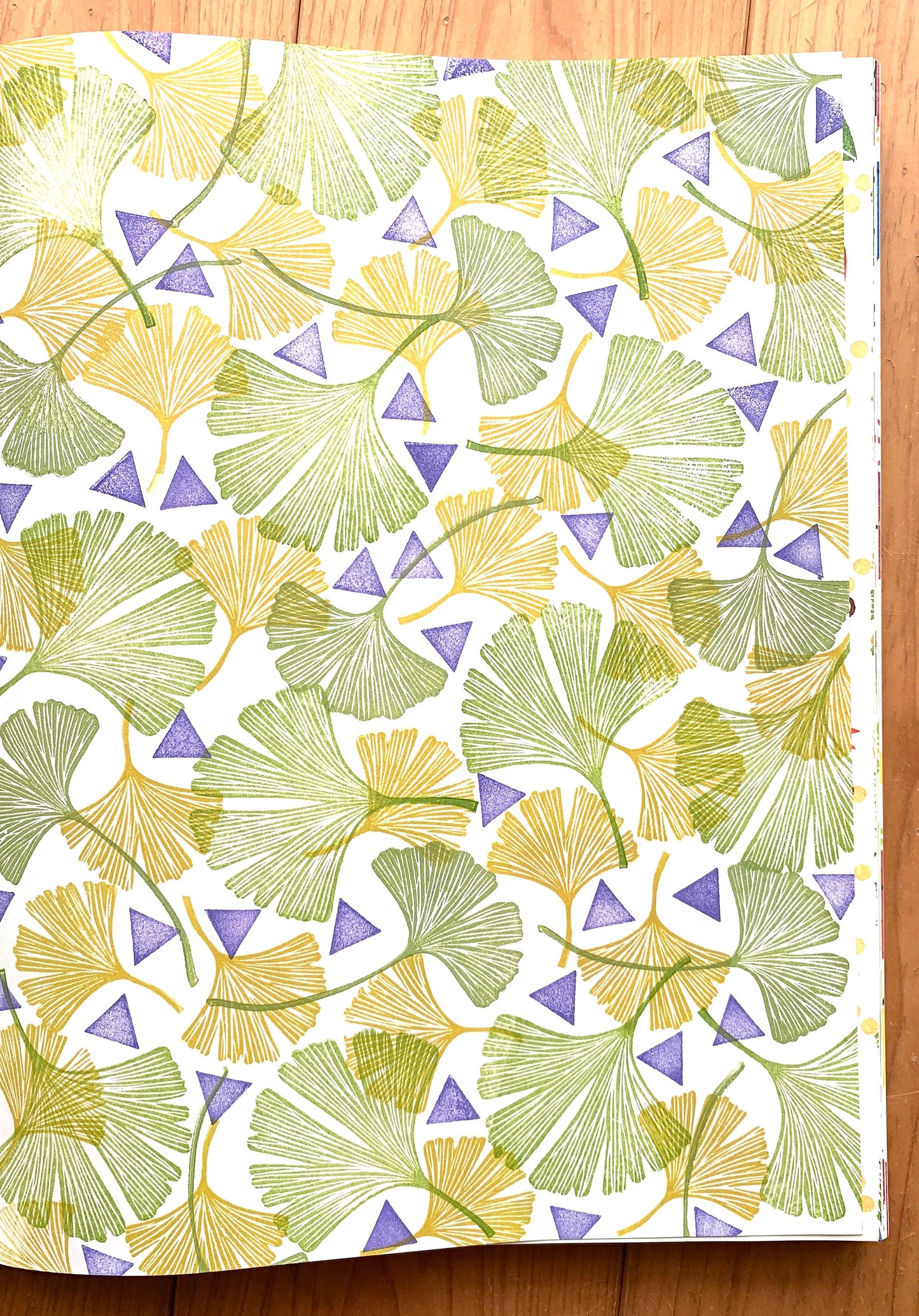 Ginkgo Leaf Rubber Stamp | Hand Carved Stamp | Botanical Design | Style No.3