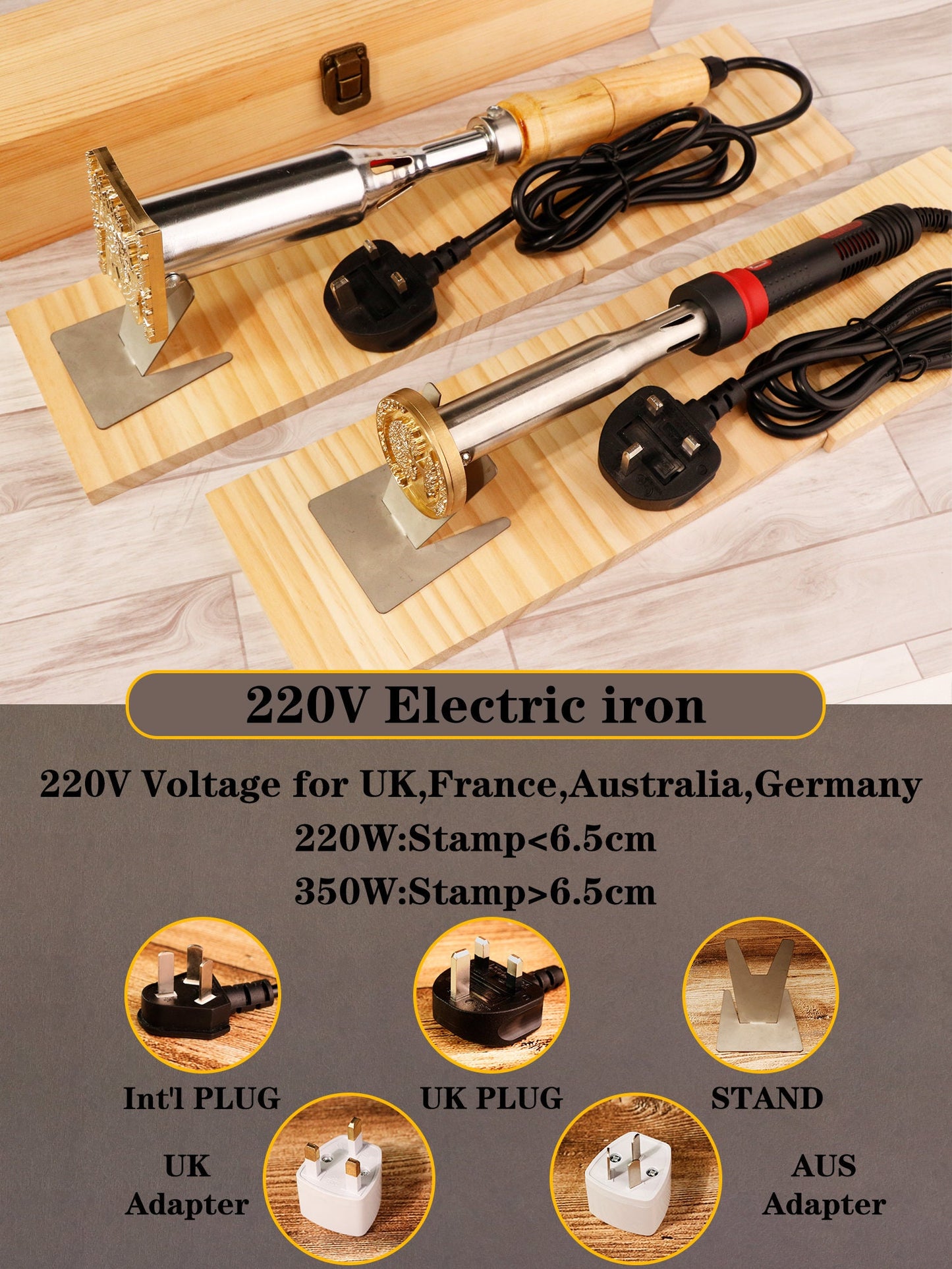 Electric branding iron for wood, Custom logo branding iron, Wood branding iron custom, wood burning stamp, Heat by torch branding iron