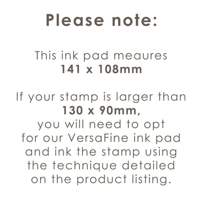 XL Grey Ink Pad: Large Rubber Stamping Inkpad (141 x 108mm)