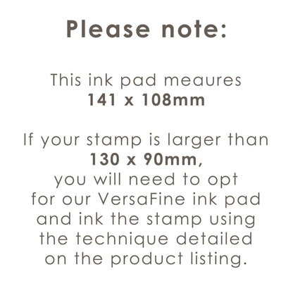Extra Large Powder Blue Ink Pad for Rubber Stamping, Crafting, and Scrapbooking Projects