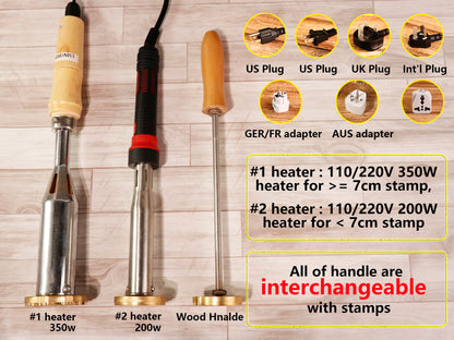 Electric Branding Iron for Coconut - Coconut Branding Stamp -Personalized Stamps for Coconut -  Wood Brand On Coconut - Custom Branding Iron