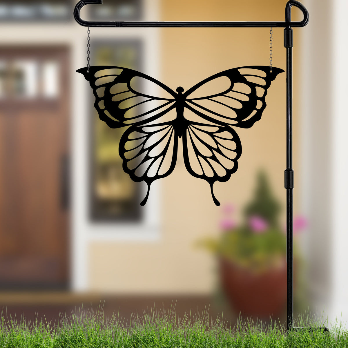 Butterfly Metal Home Décor Wall Sign