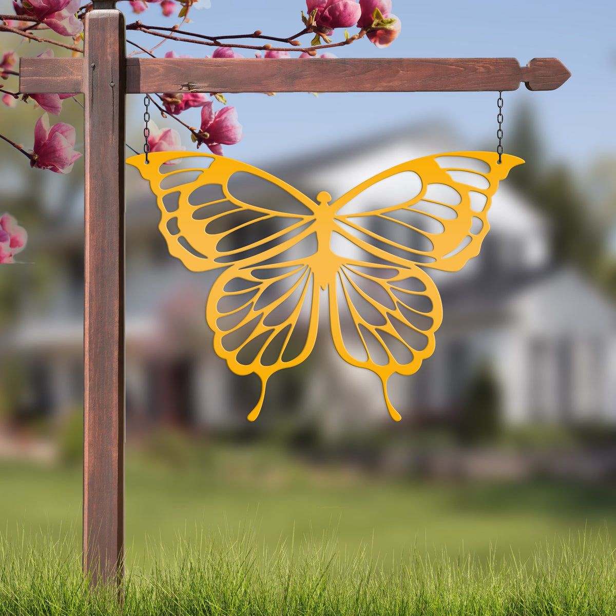 Butterfly Metal Home Décor Wall Sign