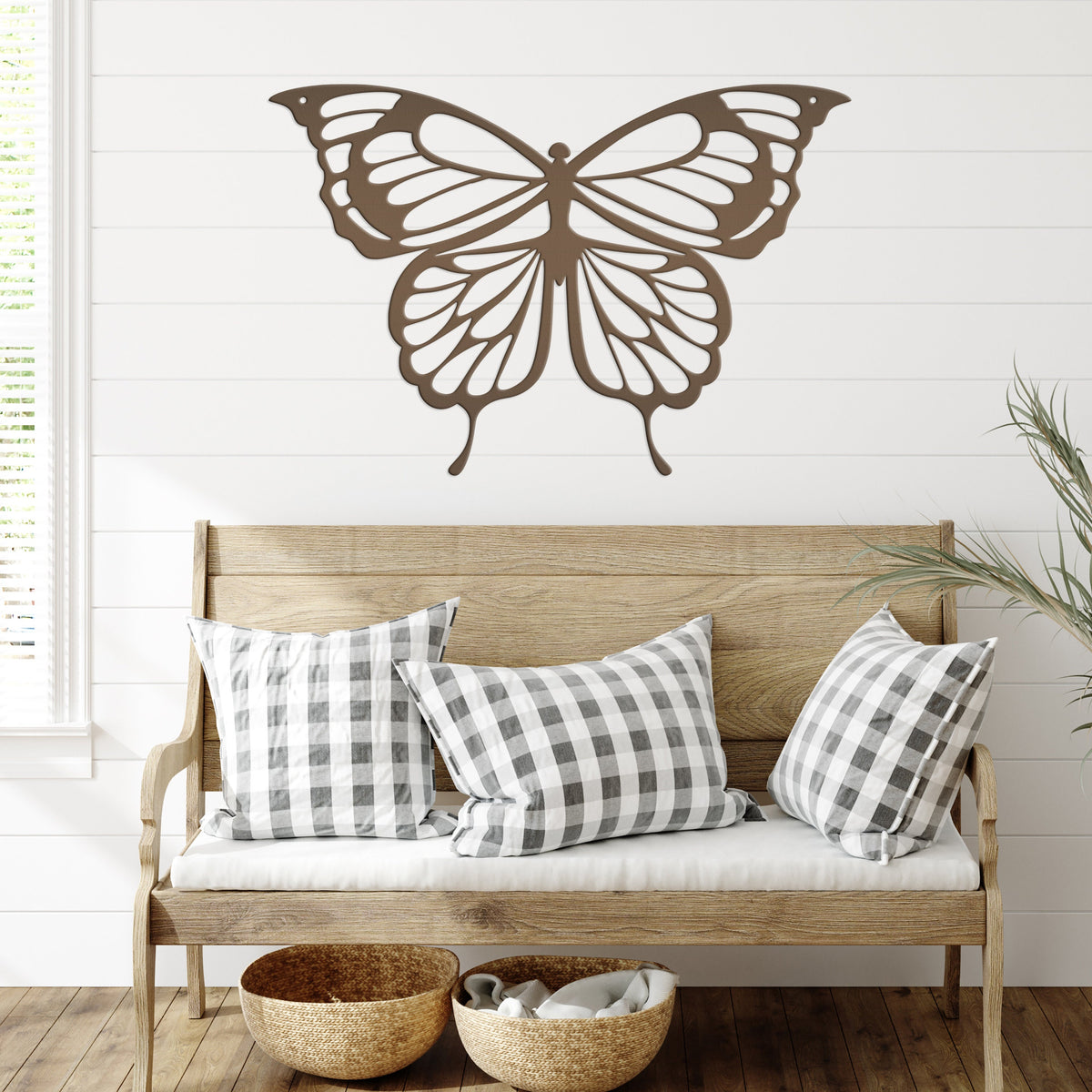Butterfly Metal Home Décor Wall Sign
