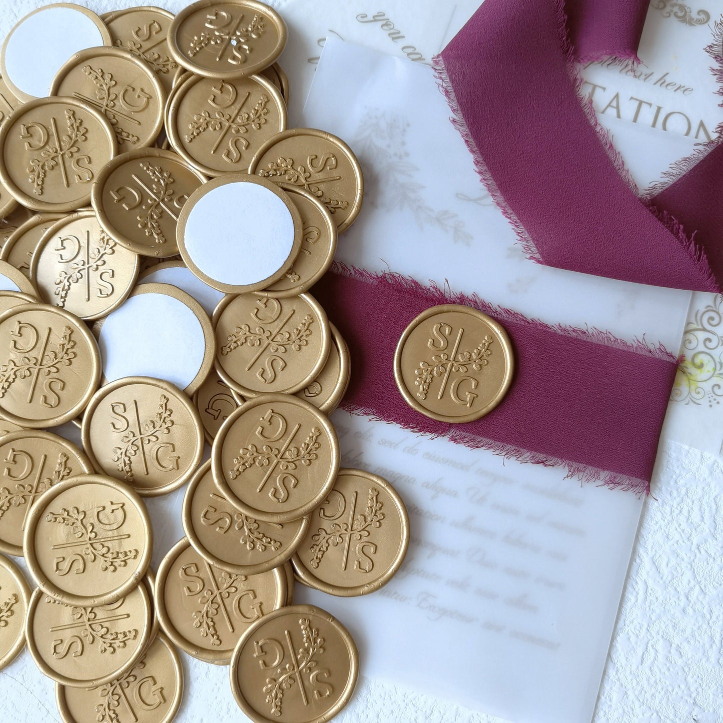 Pre-made Wax Seals, Personalized Wax Seal Stickers, Wax Seals Stickers, Custom Self Adhesive Wax Seal, Wedding Self Adhesive Wax Stickers