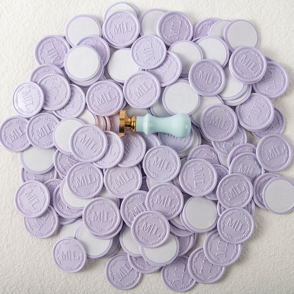 Self-adhesive Wax Seal Stickers, Custom Wax Seal Stickers, Pre-made Wax Seal, Wedding Wax Seal Stickers, Wedding Self-adhesive Wax Seal