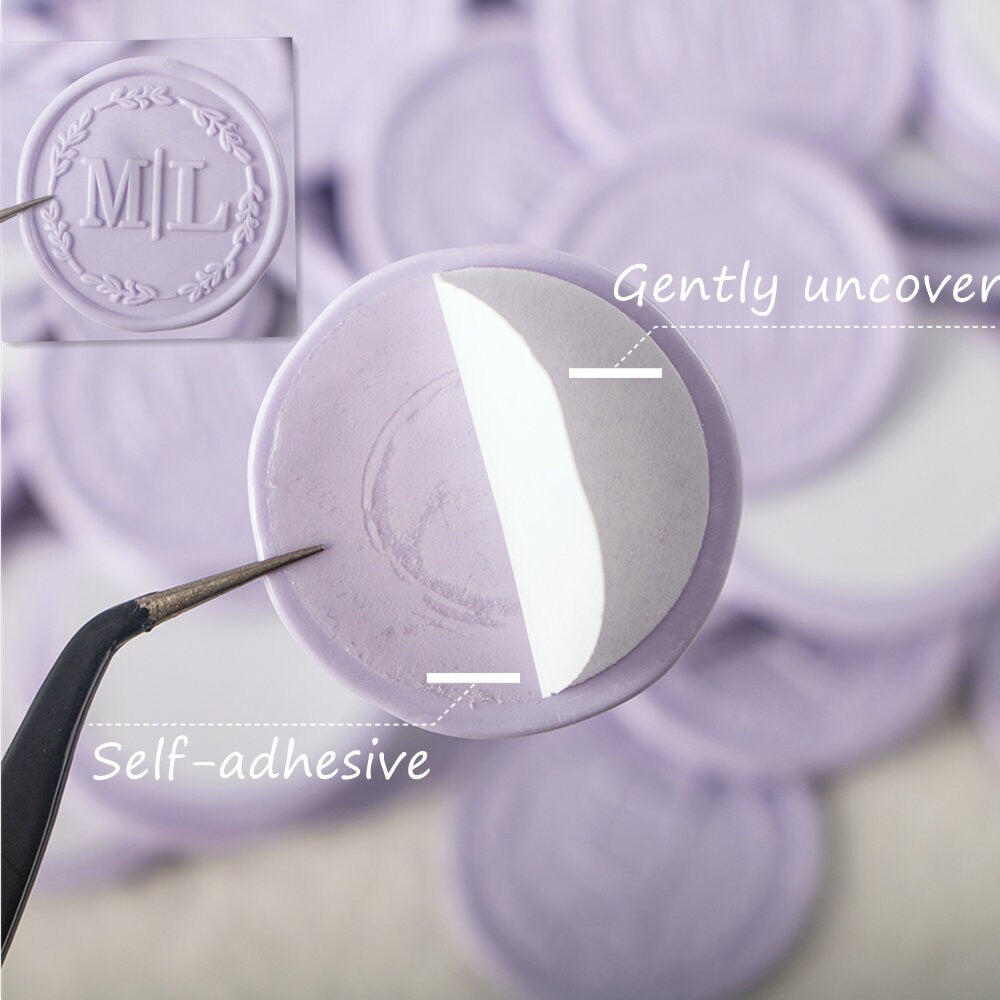 Self-adhesive Wax Seal Stickers, Custom Wax Seal Stickers, Pre-made Wax Seal, Wedding Wax Seal Stickers, Wedding Self-adhesive Wax Seal