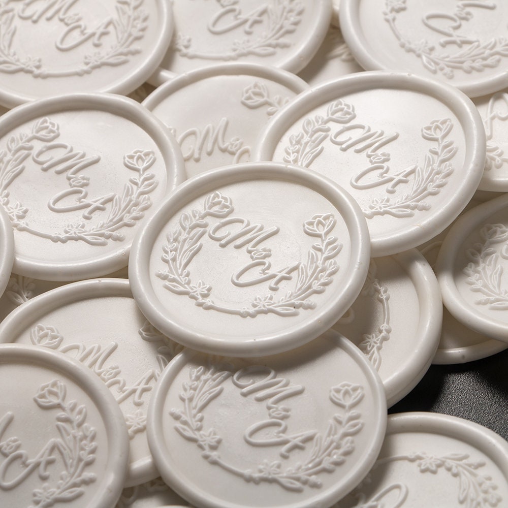 Custom Self-Adhesive Wax Seals, Custom Wax Seal Stickers, Wedding Invitation Wax Seal Stickers, Custom Wax Seals, Wedding Wax Seal Stickers