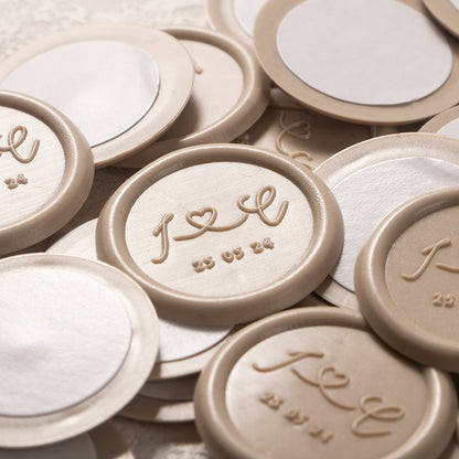 Self Adhesive Wax Seal Stickers For Gift Wrapping, Wedding Invitation Wax Seal Stickers, Custom Self-Adhesive Wax Seals, Custom Wax Seals