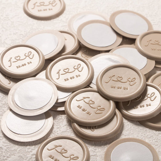 Self Adhesive Wax Seal Stickers For Gift Wrapping, Wedding Invitation Wax Seal Stickers, Custom Self-Adhesive Wax Seals, Custom Wax Seals