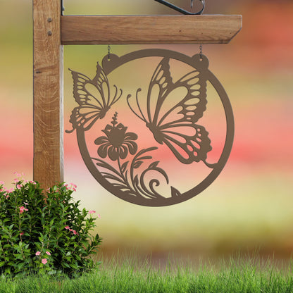 Butterfly Sign, Mother's Day Gift Idea, Gift for Grandma, Indoor Outdoor Nature Scene Art