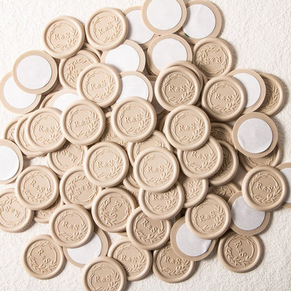 Custom Wax Seals, Custom Self-Adhesive Wax Seals, Custom Wedding Wax Seal Stickers, Wedding Invitation Wax Seal Stickers, Pre-made Wax Seals
