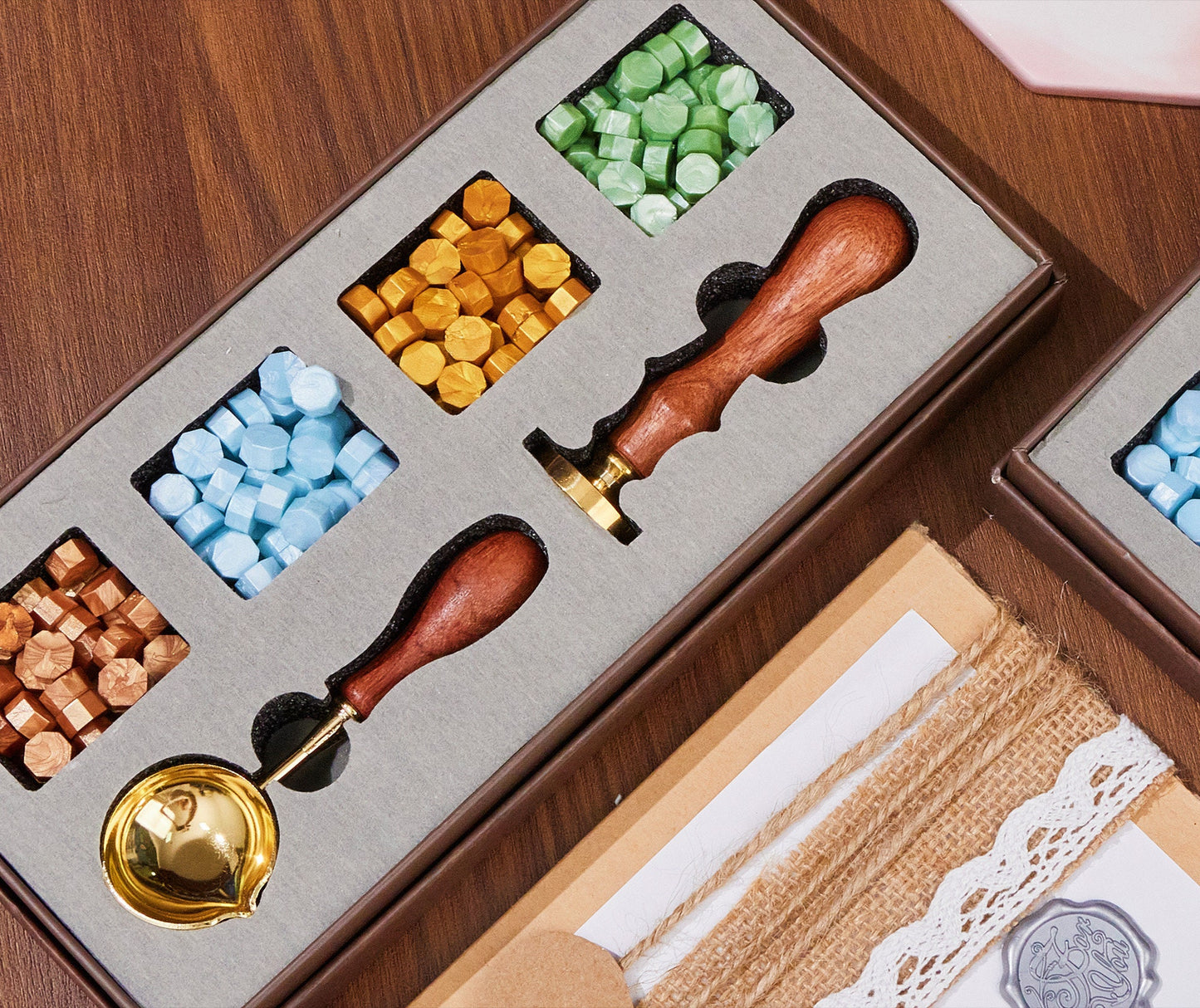 Custom wax seal stamp kit for wedding invitation , Custom Any Logo , Wax seal kit , Initial wax seal stamp custom for gift