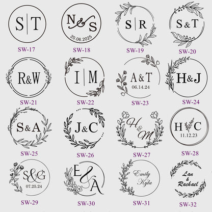 Custom Self-Adhesive Wax Seals, Custom Wax Seal Stickers, Wedding Invitation Wax Seal Stickers, Custom Wax Seals, Wedding Wax Seal Stickers