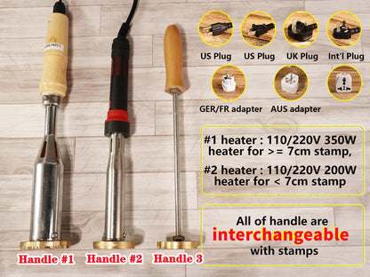 Electric Heater for branding Iron wood, Custom branding iron for wood, Wood burning stamp, Custom Leather Stamp Gift for dad