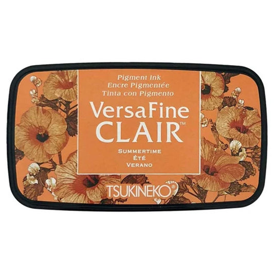 VersaFine Clair Summertime Orange Ink Pad: Fast-Drying, Eco-Friendly for Fine Detail Stamping