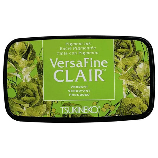 VersaFine Clair Verdant Green Ink Pad: Fast-Drying, Eco-Friendly, Fine Detail Stamping