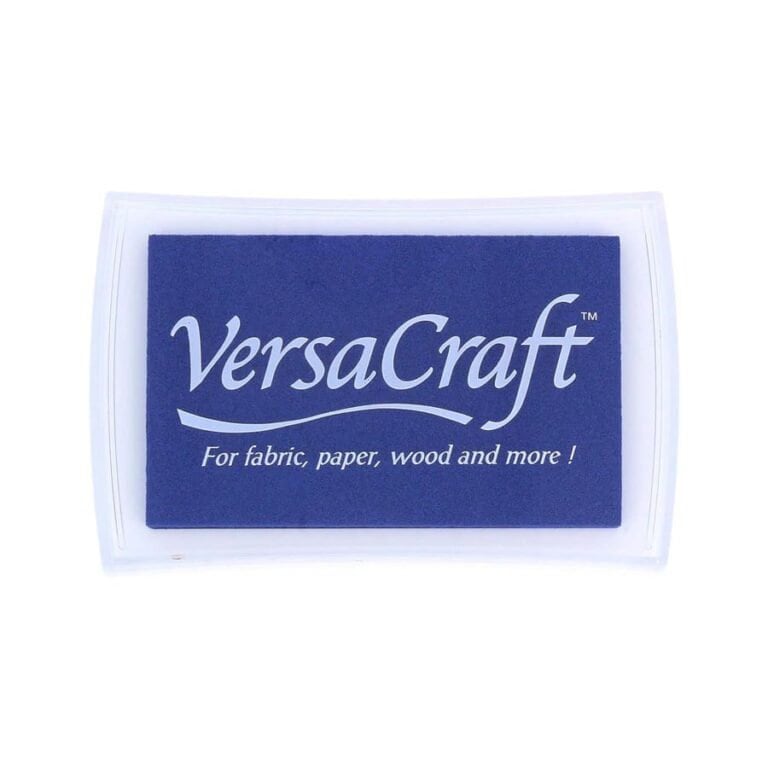 Ultramarine Blue Fabric Ink Pad for Stamping on Paper, Card, and Wood