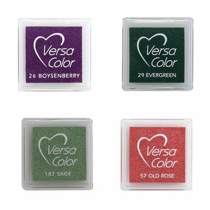 Hedgerow Mini Eco-Friendly Fast-Drying Ink Pad Set by Tsukineko for Stamping and Crafts