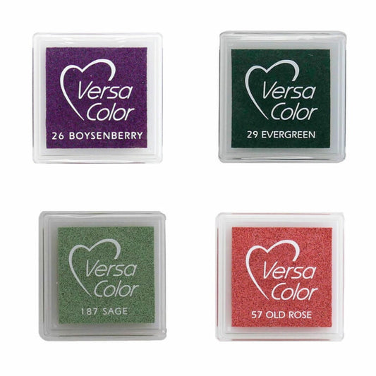 Hedgerow Mini Eco-Friendly Fast-Drying Ink Pad Set by Tsukineko for Stamping and Crafts