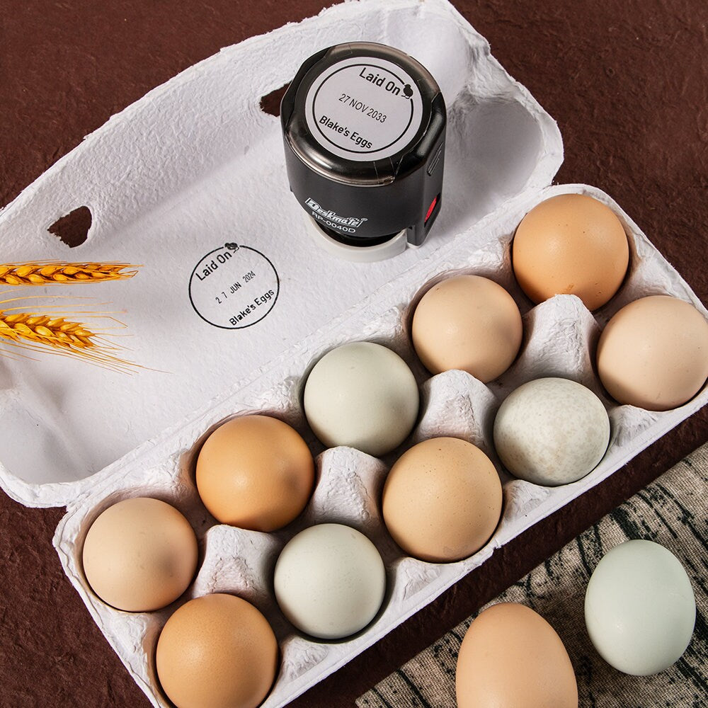 Personalized Egg Box Stamp, Hens Eggs Stamp, Custom Egg Box, Egg Carton Labels, Personalized Egg Carton, Egg Box Labels