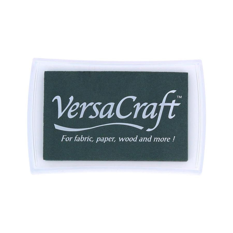 Forest Green VersaCraft Ink Pad for Fabric, Paper, Wood, and Card Stamping - Multipurpose Crafting