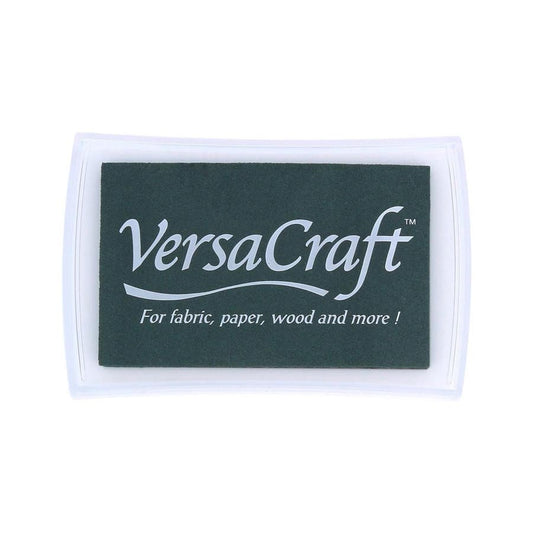 Forest Green VersaCraft Ink Pad for Fabric, Paper, Wood, and Card Stamping - Multipurpose Crafting