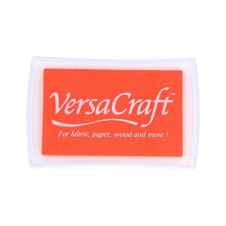 Tangerine Orange VersaCraft Ink Pad for Fabric, Paper, Wood & Card Stamping - Vibrant Pigment