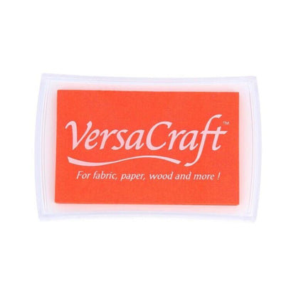 Tangerine Orange VersaCraft Ink Pad for Fabric, Paper, Wood & Card Stamping - Vibrant Pigment