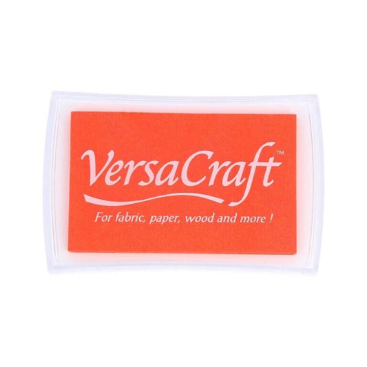 Tangerine Orange VersaCraft Ink Pad for Fabric, Paper, Wood & Card Stamping - Vibrant Pigment