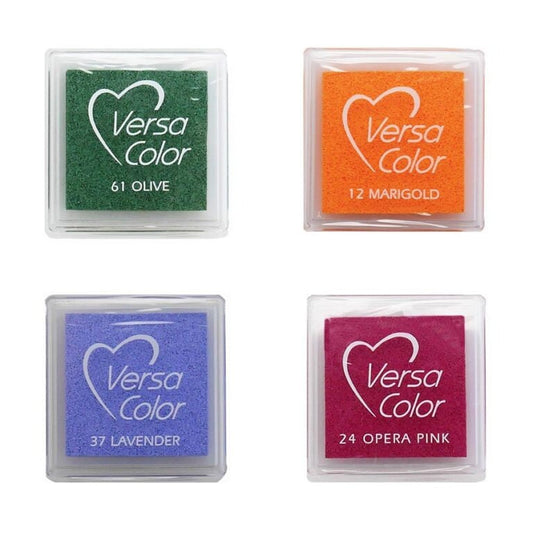 Summer Mini Eco-Friendly Fast-Drying Ink Pad Set for Rubber Stamps - Tsukineko VersaColor Starter Kit