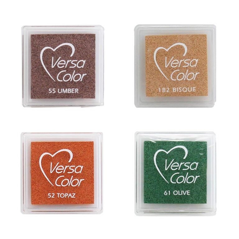 VersaColor Mini Ink Pad Set: Naturals, Fast Drying, Eco Friendly