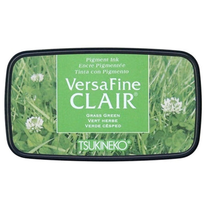 VersaFine Clair Grass Green Ink Pad: Fast-Drying, Eco-Friendly, Fine Detail Stamping by Tsukineko