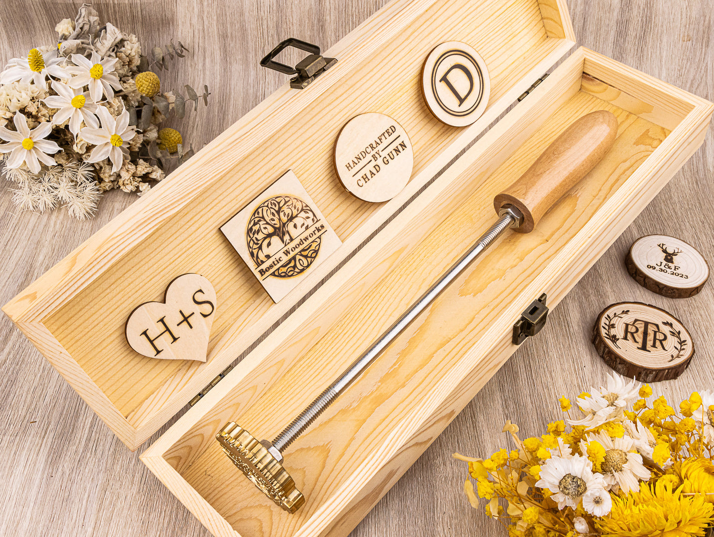 Wood burning stamp, Custom logo branding iron for wood, Heating iron for woodworking, Wood branding tool, Electric iron