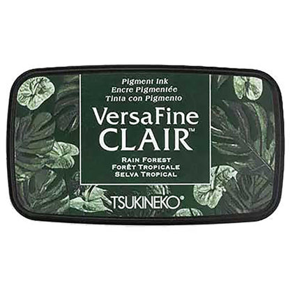 VersaFine Clair Rain Forest Green Ink Pad: Fast-Drying, Eco-Friendly, Fine Detail Stamping