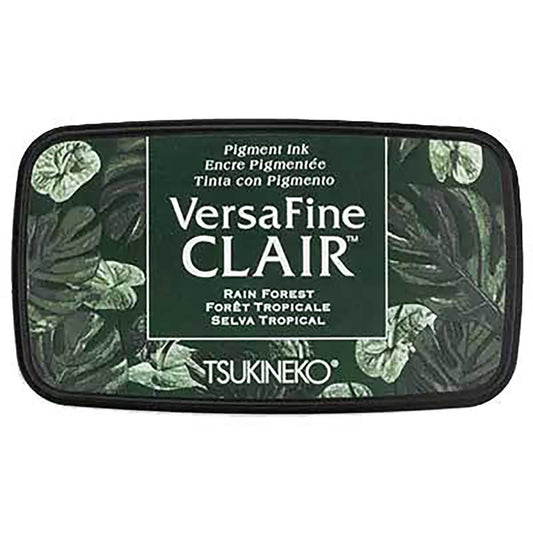 VersaFine Clair Rain Forest Green Ink Pad: Fast-Drying, Eco-Friendly, Fine Detail Stamping