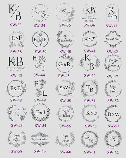 Custom Wax Seal Stickers, Pre-made Wax Seal, Wedding Wax Seal Stickers, Wedding Self-adhesive Wax Seal, Self-Adhesive Wax Seal Stickers